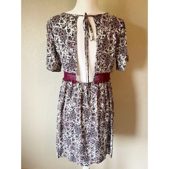 NWT Boho Floral Open Back Dress | High-End Boutique | Sz S $148 - Picture 7 of 7